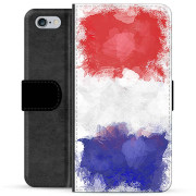 iPhone 6 / 6S Premium Flip Cover med Pung - Fransk Flag