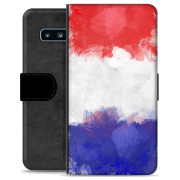 Samsung Galaxy S10 Premium Flip Cover med Pung - Fransk Flag
