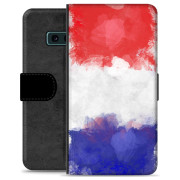 Samsung Galaxy S10e Premium Flip Cover med Pung - Fransk Flag