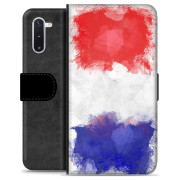 Samsung Galaxy Note10 Premium Flip Cover med Pung - Fransk Flag