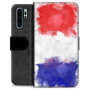 Huawei P30 Pro Premium Flip Cover med Pung - Fransk Flag