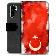 Huawei P30 Pro Premium Flip Cover med Pung - Fransk Flag