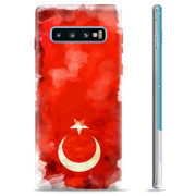 Samsung Galaxy S10 TPU Cover - Fransk Flag