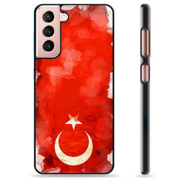 Samsung Galaxy S21 5G Beskyttelsescover - Tyrkisk Flag