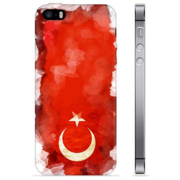 iPhone 5/5S/SE TPU Cover - Tyrkisk Flag