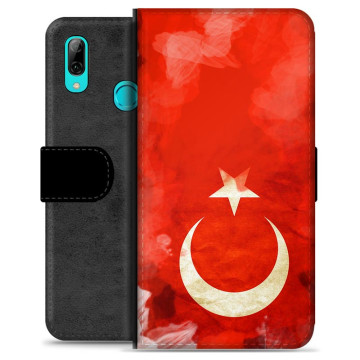 Huawei P Smart (2019) Premium Flip Cover med Pung - Tyrkisk Flag