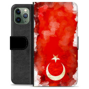 iPhone 11 Pro Premium Flip Cover med Pung - Tyrkisk Flag