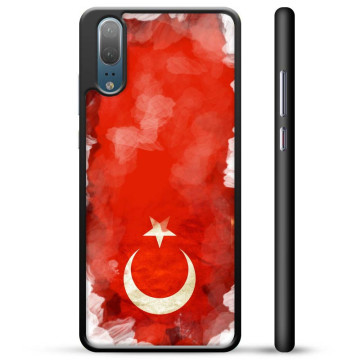 Huawei P20 Beskyttelsescover - Tyrkisk Flag