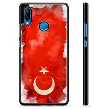 Huawei P20 Lite Beskyttelsescover - Tyrkisk Flag