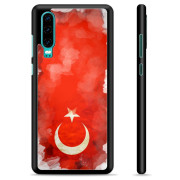 Huawei P30 Beskyttelsescover - Tyrkisk Flag