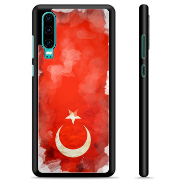 Huawei P30 Beskyttelsescover - Tyrkisk Flag