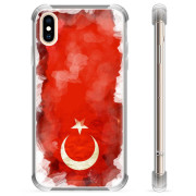 iPhone X / iPhone XS Hybrid-etui - Tyrkisk Flag