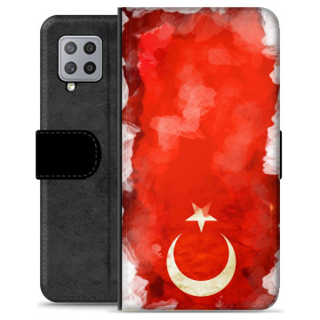 Samsung Galaxy A42 5G Premium Flip Cover med Pung - Tyrkisk Flag