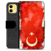 iPhone 11 Premium Flip Cover med Pung - Tyrkisk Flag