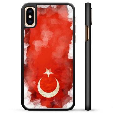 iPhone X / iPhone XS Beskyttelsescover - Tyrkisk Flag