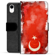 iPhone XR Premium Flip Cover med Pung - Tyrkisk Flag