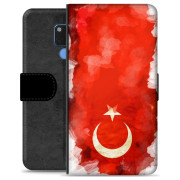 Huawei Mate 20 Premium Flip Cover med Pung - Tyrkisk Flag