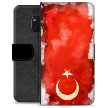 Huawei Mate 20 Pro Premium Flip Cover med Pung - Tyrkisk Flag