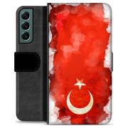 Samsung Galaxy S22+ 5G Premium Flip Cover med Pung - Tyrkisk Flag