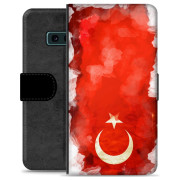 Samsung Galaxy S10e Premium Flip Cover med Pung - Tyrkisk Flag