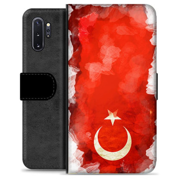 Samsung Galaxy Note10+ Premium Flip Cover med Pung - Tyrkisk Flag