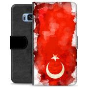 iPhone 7/8/SE (2020)/SE (2022) Premium Flip Cover med Pung - Tyrkisk Flag