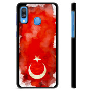 Samsung Galaxy A40 Beskyttelsescover - Tyrkisk Flag