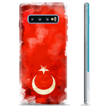 Samsung Galaxy S10 TPU Cover - Tyrkisk Flag