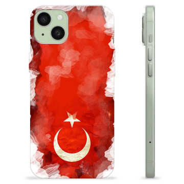 iPhone 15 Plus TPU Cover - Tyrkisk Flag