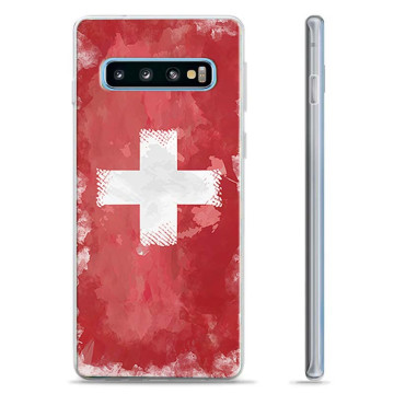 Samsung Galaxy S10+ TPU Cover - Schweizisk Flag