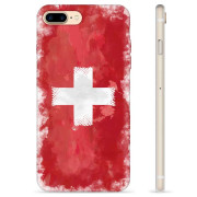 iPhone 7 Plus / iPhone 8 Plus TPU Cover - Schweizisk Flag