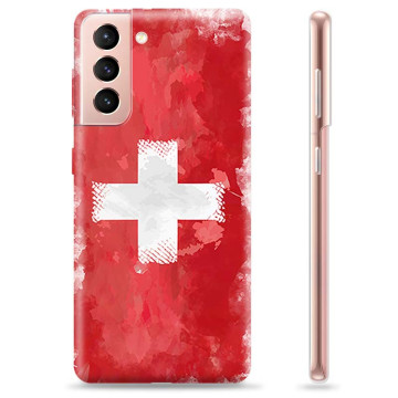 Samsung Galaxy S21 5G TPU Cover - Schweizisk Flag