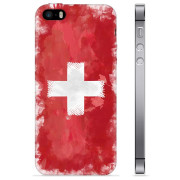iPhone 5/5S/SE TPU Cover - Schweizisk Flag