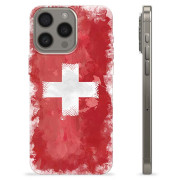 iPhone 15 Pro Max TPU Cover - Schweizisk Flag