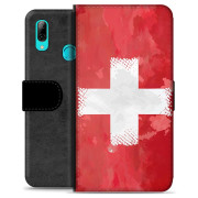 Huawei P Smart (2019) Premium Flip Cover med Pung - Schweizisk Flag