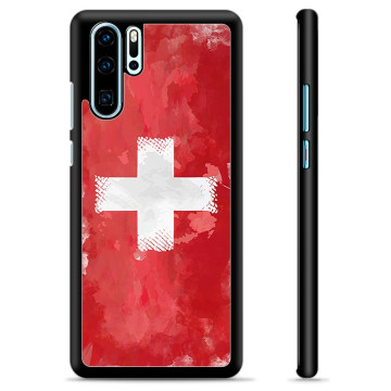 Huawei P30 Beskyttelsescover - Schweizisk Flag