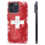 iPhone 14 Pro Max TPU Cover - Schweizisk Flag