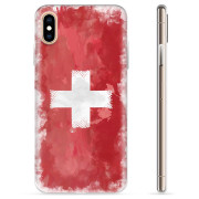 iPhone X / iPhone XS TPU Cover - Schweizisk Flag