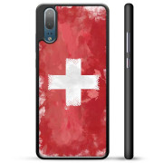 Huawei P20 Beskyttelsescover - Schweizisk Flag