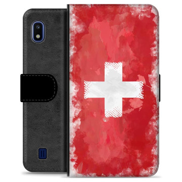 Samsung Galaxy A10 Premium Flip Cover med Pung - Schweizisk Flag
