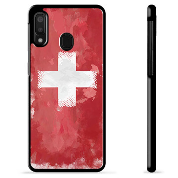 Samsung Galaxy A20e Beskyttelsescover - Schweizisk Flag