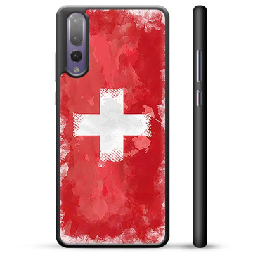 Huawei P20 Beskyttelsescover - Schweizisk Flag