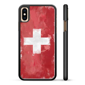 iPhone XS Max Beskyttelsescover - Schweizisk Flag