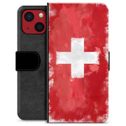 iPhone 13 Mini Premium Flip Cover med Pung - Schweizisk Flag
