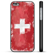 iPhone 5/5S/SE Beskyttelsescover - Schweizisk Flag