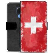 Huawei Mate 20 Premium Flip Cover med Pung - Schweizisk Flag