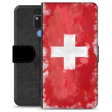 Huawei Mate 20 Premium Flip Cover med Pung - Schweizisk Flag