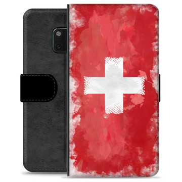 Huawei Mate 20 Pro Premium Flip Cover med Pung - Schweizisk Flag
