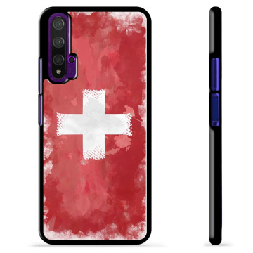 Huawei Nova 5T Beskyttelsescover - Schweizisk Flag