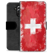 Huawei Mate 20 Lite Premium Flip Cover med Pung - Schweizisk Flag